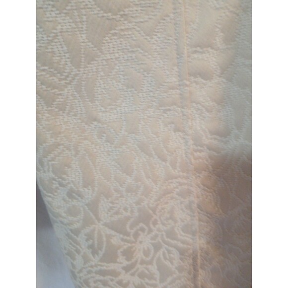 Xhilaration Womens Ivory Faux Fur Detachable Collar Floral Lined Coat Size M - Picture 11 of 16